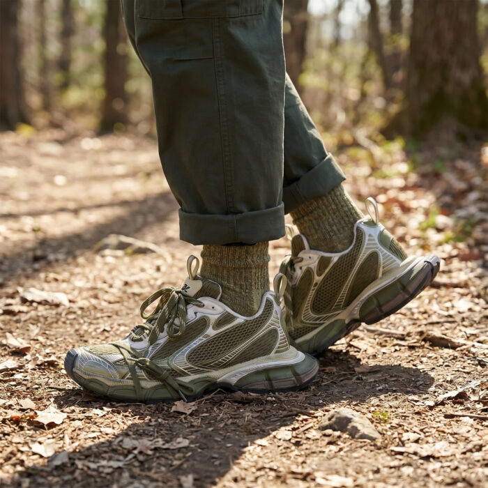 Balenciaga 3XL Sneaker 'Dark Green / Light Beige' [Lifestyle AI]