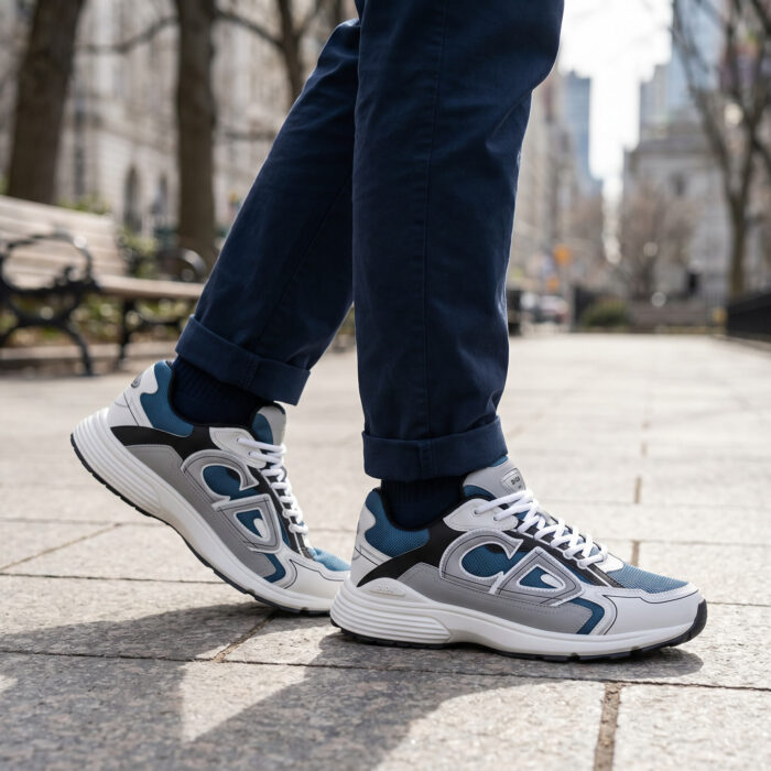 Dior B30 Mesh and Technical Fabric Sneaker - Blue/Grey/White [Lifestyle AI]