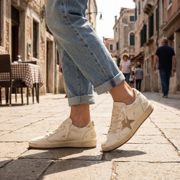 Golden Goose Ball Star x Swarovski Gold Crystal Limited Edition [Lifestyle AI]
