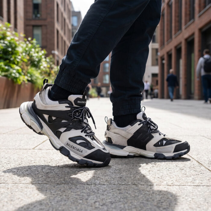 Balenciaga Track Low Sneakers - Grey Black White [Lifestyle AI]