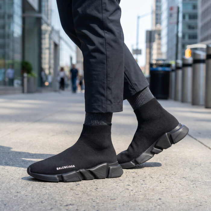 Balenciaga Speed 2.0 Recycled Knit Sneaker in Black [Lifestyle AI]