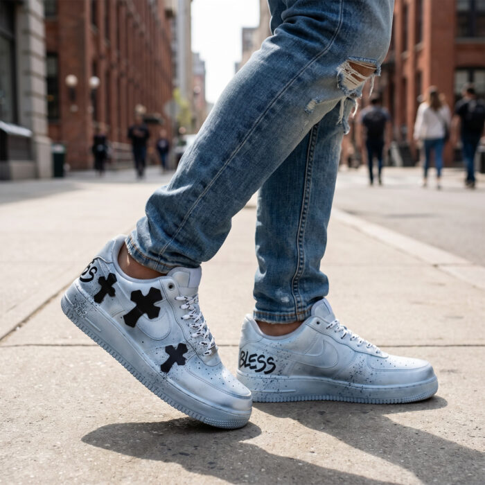 Air Force 1 Chrome Hearts (Custom) Special Box [Lifestyle AI]