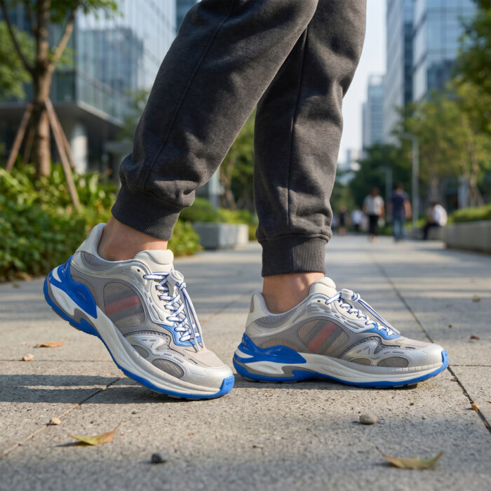 Gucci Run 2.0 Grey / Blue Mesh Technical Runner [Lifestyle AI]