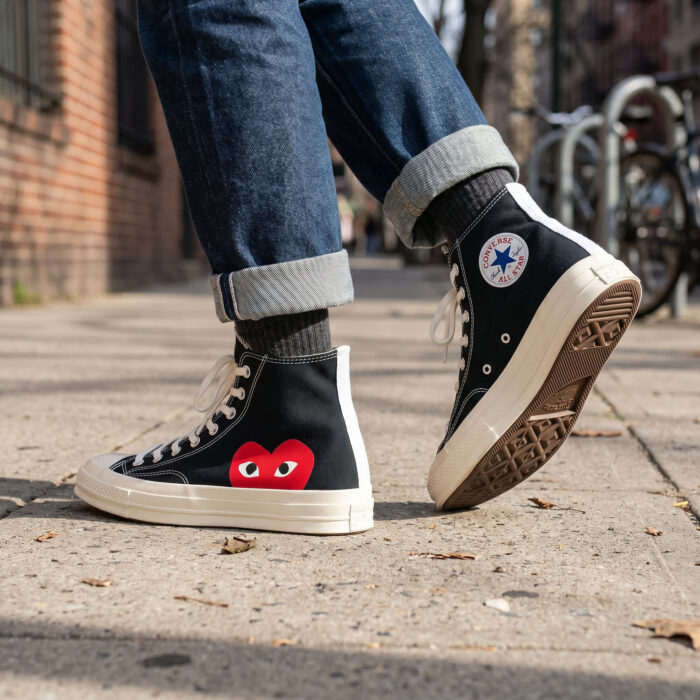 Converse Chuck Taylor All Star 70s x Comme des Garçons PLAY "Black" [Lifestyle AI]