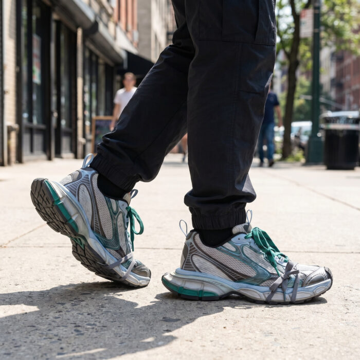 Balenciaga 3XL Sneakers 'Grey Blue Mesh' Distressed Edition [Lifestyle AI]