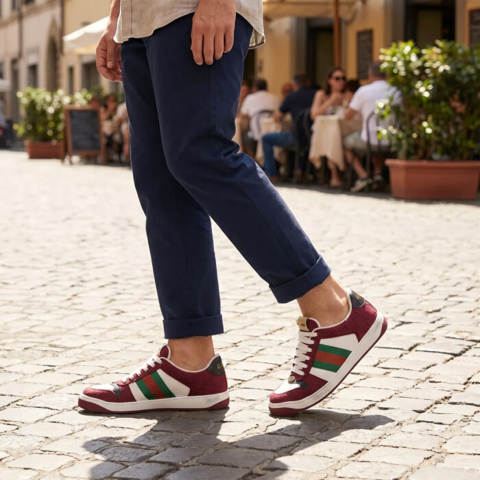 Gucci Screener Rosso Ancora GG Canvas [Lifestyle AI]