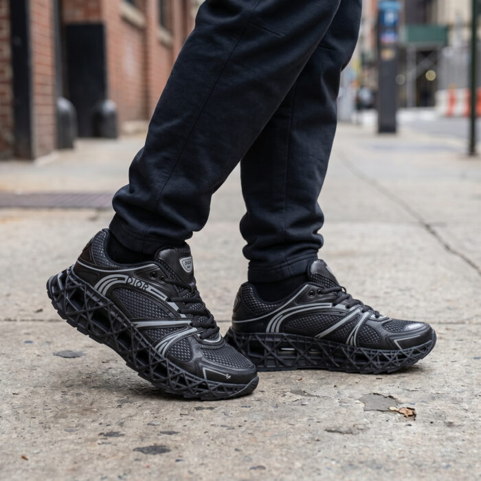 Dior B35 NXXT 3D-Printed Lattice Sneaker - Black [Lifestyle AI]