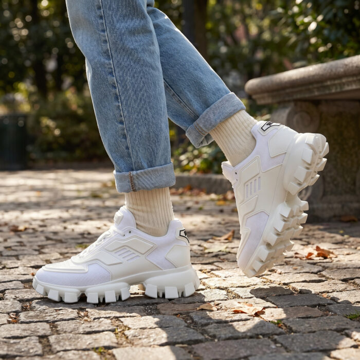 Prada Cloudbust Thunder Knit White [Lifestyle AI]