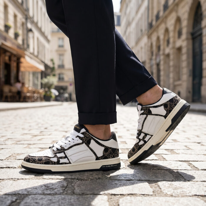 AMIRI MA Quad Skel Top Low Black & White [Lifestyle AI]
