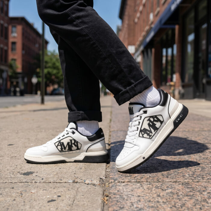 Amiri MA-1 Low White Black Leather [Lifestyle AI]