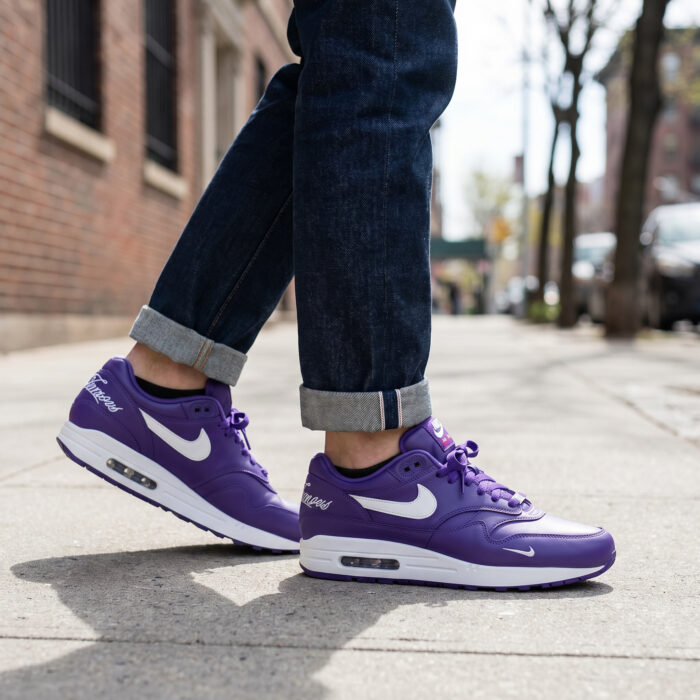Nike Air Max 1 x Supreme Purple White Limited Edition [Lifestyle AI]