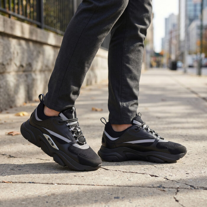 Dior B22 'Black Silver Reflective' Luxury Sneakers [Lifestyle AI]