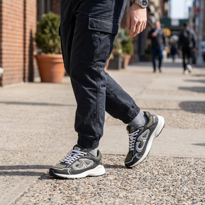 Dior B30 'Deep Green Black' Technical Mesh and Fabric Sneaker [Lifestyle AI]