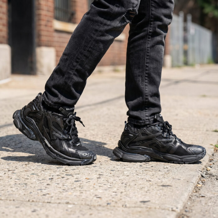 Balenciaga Runner All Black Distressed Sneaker [Lifestyle AI]