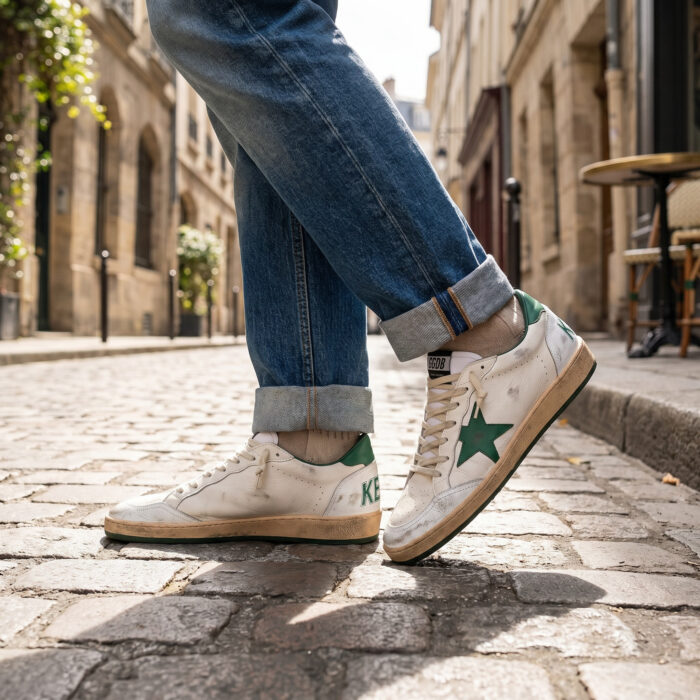 Golden Goose Ball Star White Green [Lifestyle AI]