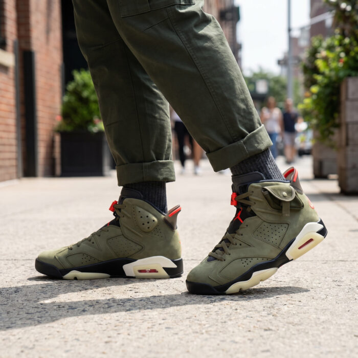 Air Jordan 6 Retro x Travis Scott Olive Medium Olive [Lifestyle AI]
