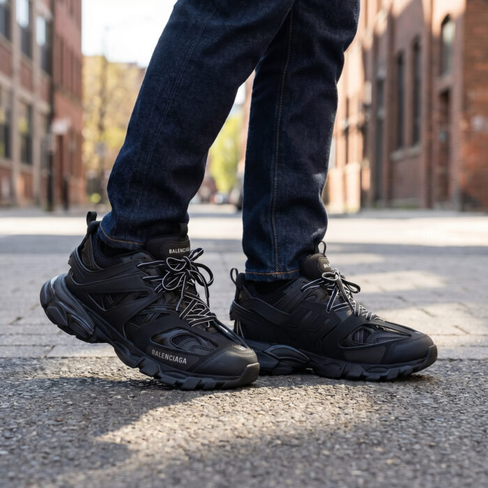 Balenciaga Track Black Mesh and Nylon Sneakers [Lifestyle AI]