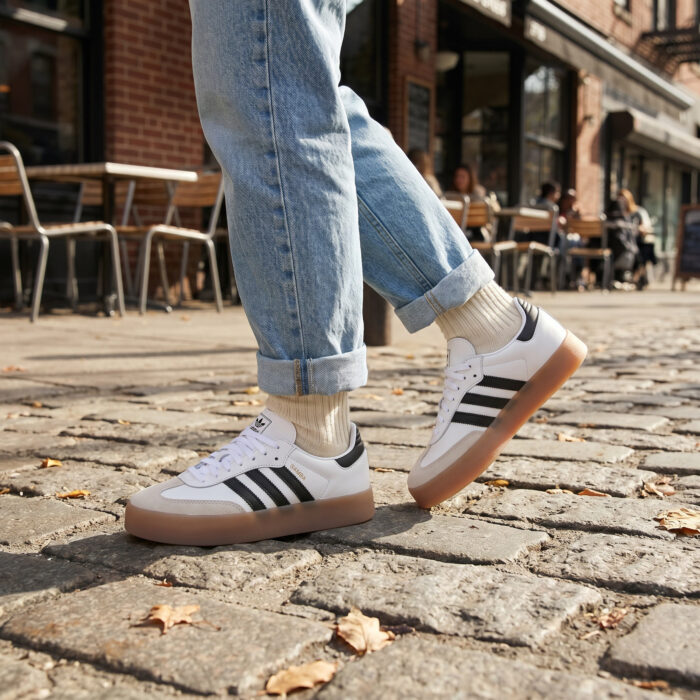 Adidas Sambae Cloud White Metallic Gold [Lifestyle AI]