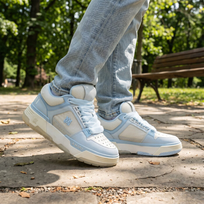 Amiri MA-1 'White/Blue' Luxury Skate Sneaker [Lifestyle AI]