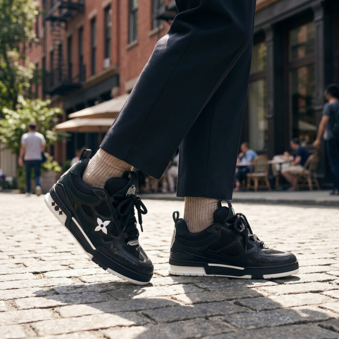 Louis Vuitton LV Skate Sneaker Black White [Lifestyle AI]