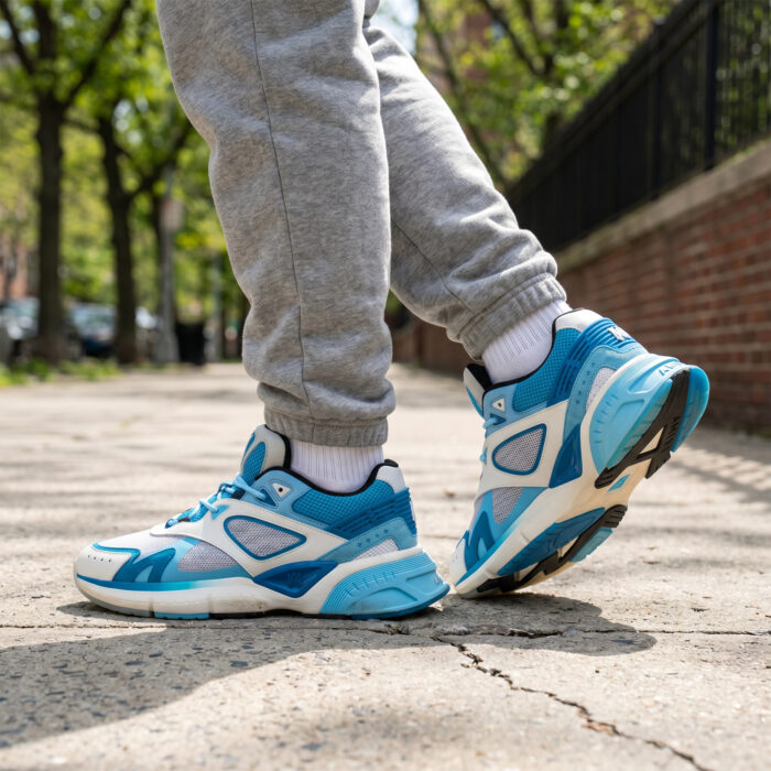 Amiri MA Runner Low Blue Leather and Suede Sneakers [Lifestyle AI]