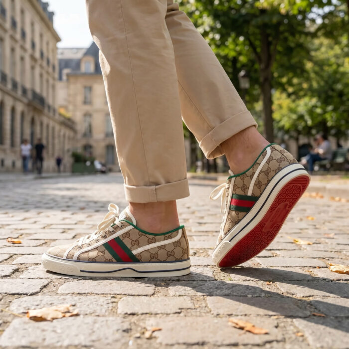 Gucci Tennis 1977 Beige / Ebony Original Gg Canvas [Lifestyle AI]