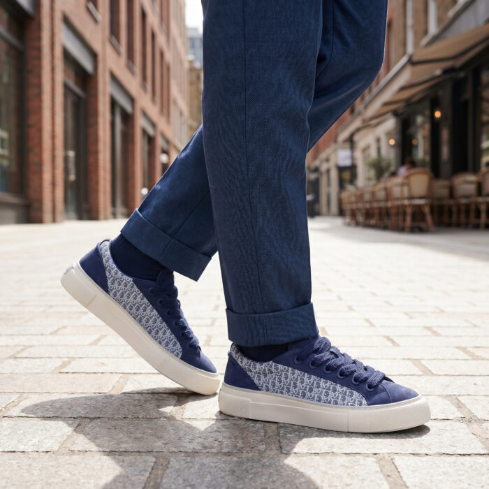 Dior B33 Spin Sneakers Navy Blue Oblique Jacquard [Lifestyle AI]