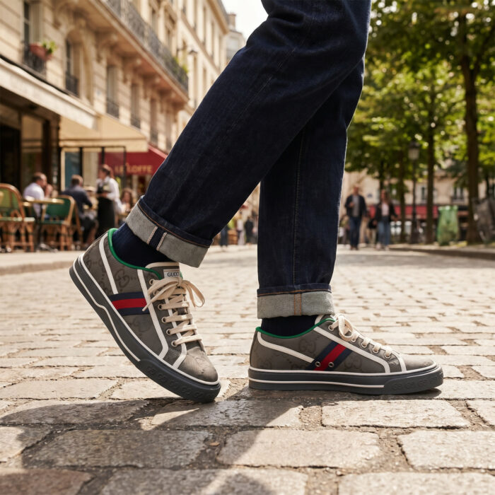 Gucci Tennis 1977 Off the Grid Low 'Grey' [Lifestyle AI]
