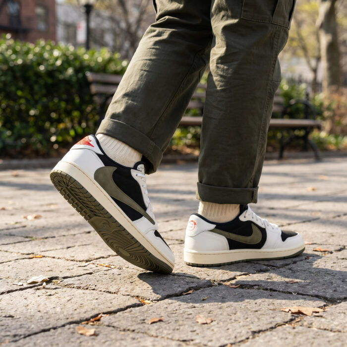 Air Jordan 1 Low x Travis Scott Medium Olive [Lifestyle AI]