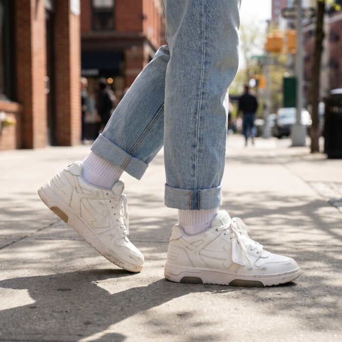 Off-White Out Of Office "OOO" Leather Sneakers - White [Lifestyle AI]