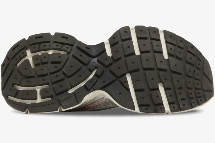 Bottom view of the Balenciaga 3XL Sneaker Distressed Multi-Color showing the black rubber outsole tread. - SKU 734734W3XL59645