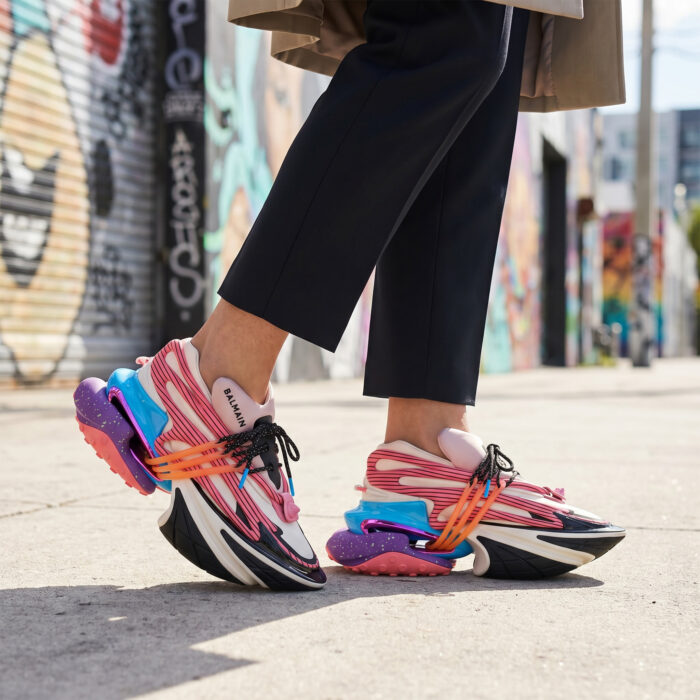 Balmain Unicorn Low Top Neoprene & Leather Multicolor [Lifestyle AI]
