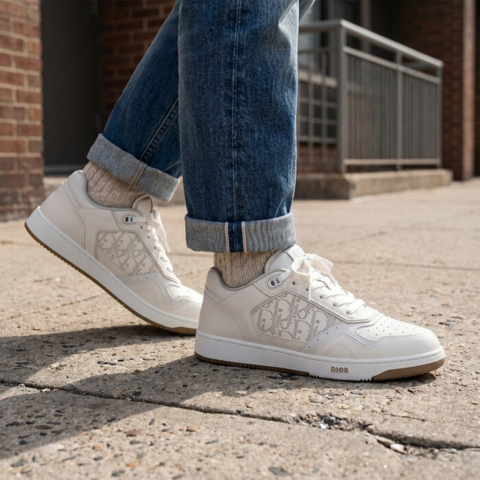 Dior B27 Uptown Low-Top White Oblique Galaxy Leather [Lifestyle AI]