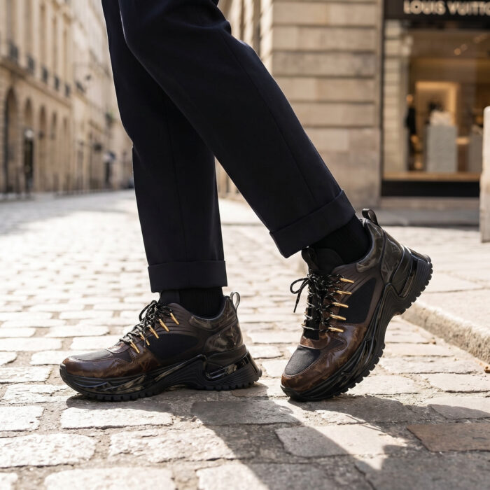 Louis Vuitton Run Away Pulse Monogram Black Brown [Lifestyle AI]