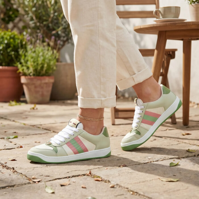 Gucci Screener Gg Canvas Green White Pink [Lifestyle AI]