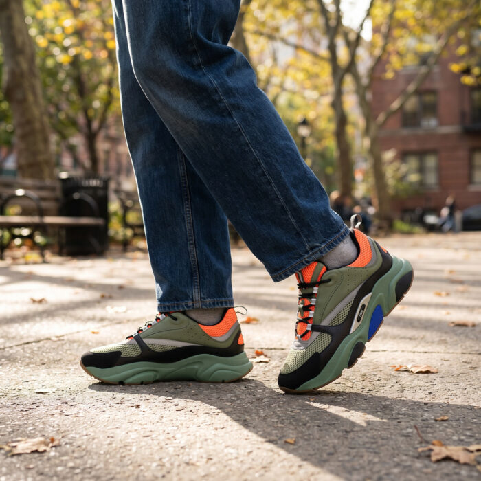 Dior B22 'Orange Olive Black' Luxury Sneakers [Lifestyle AI]