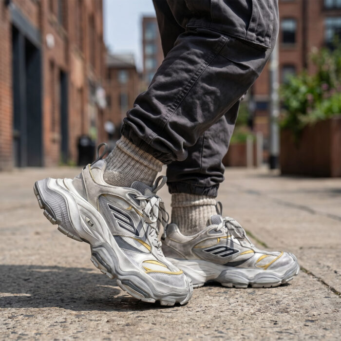 Balenciaga Cargo Sneaker Grey Mix Distressed [Lifestyle AI]