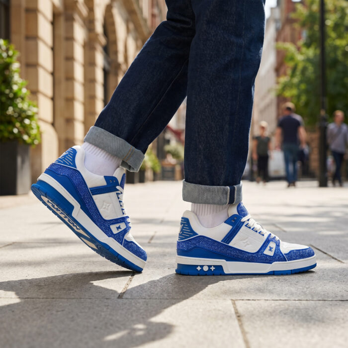 Louis Vuitton Trainer x Swarovski Limited Edition Blue [Lifestyle AI]