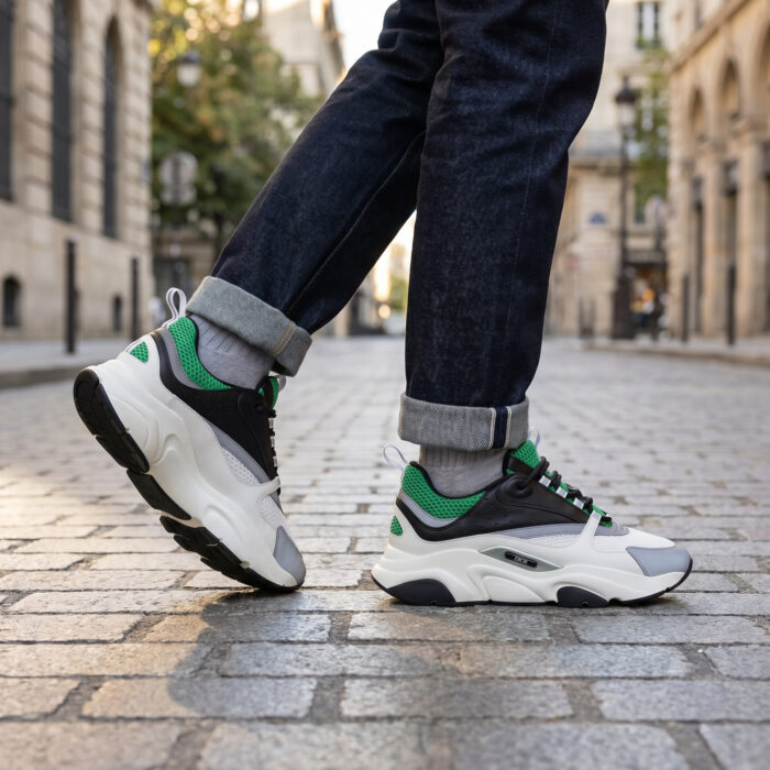 Dior B22 'White Green' Luxury Sneaker [Lifestyle AI]