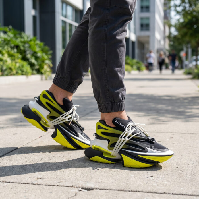Balmain Unicorn Low-Top Black Yellow [Lifestyle AI]