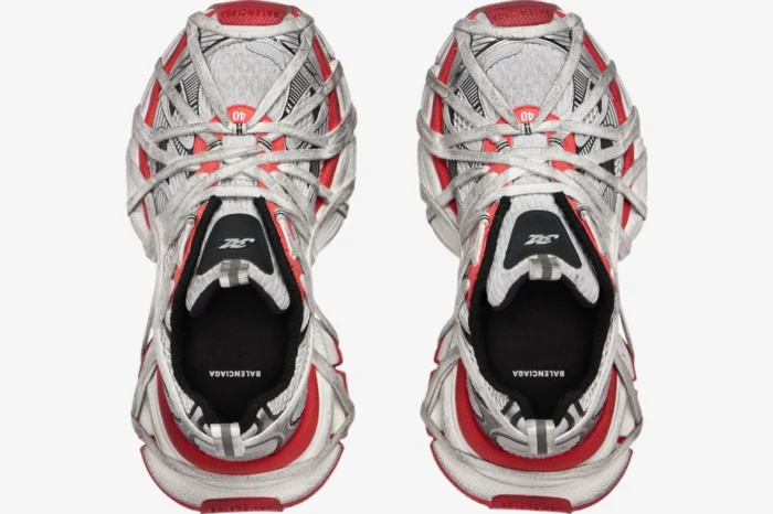 Balenciaga 3xl Extreme Lace Grey / Red - Image 6