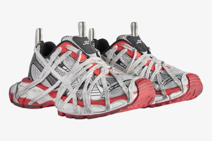Balenciaga 3xl Extreme Lace Grey / Red - Image 2