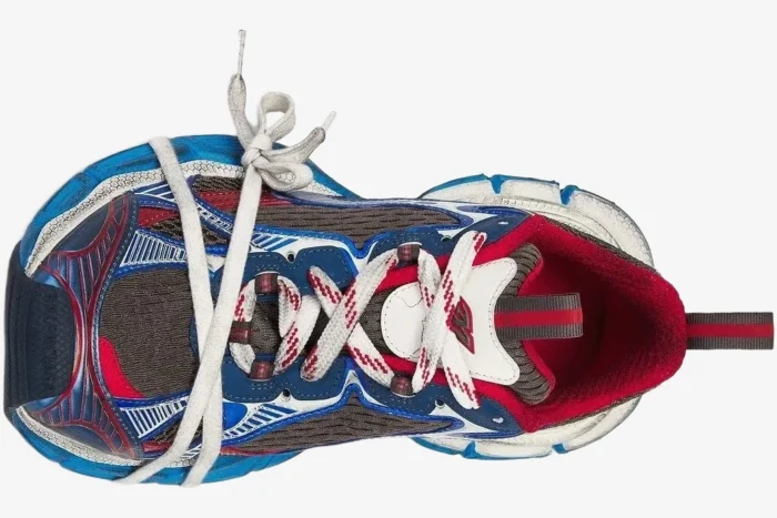 Balenciaga 3XL Sneaker Worn-Out Blue Red - Image 6