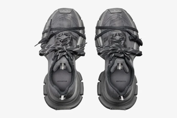 Balenciaga 3XL Low Distressed Gray Chunky Sneakers - Image 4