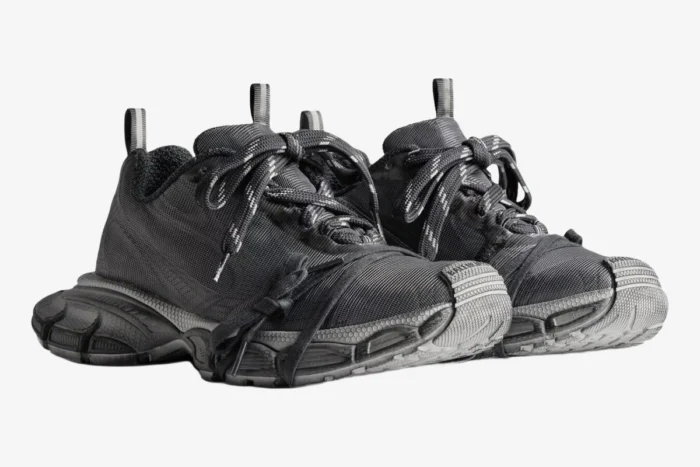 Balenciaga 3XL Low Distressed Gray Chunky Sneakers - Image 7