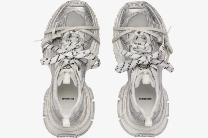 Balenciaga 3XL Summer Mesh White / Silver Distressed - Image 6
