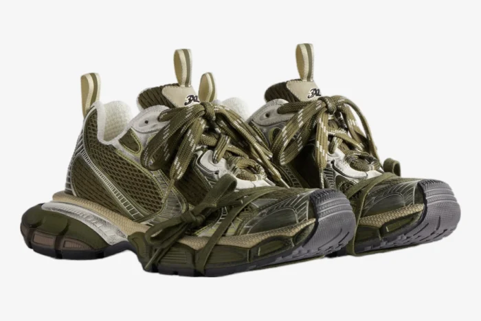 Balenciaga 3XL Sneaker 'Dark Green / Light Beige' - Image 2