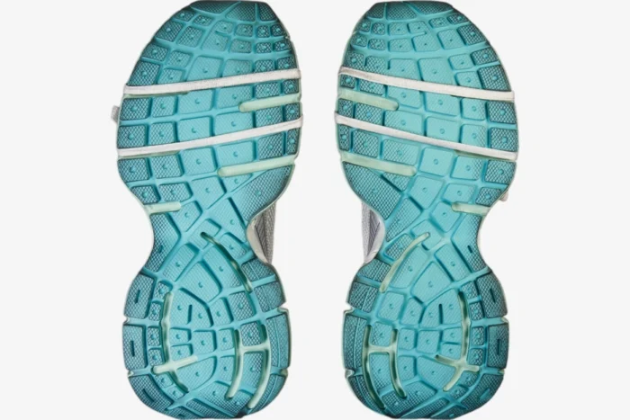 Balenciaga 3XL Light Blue White Purple Distressed Sneaker - Image 6