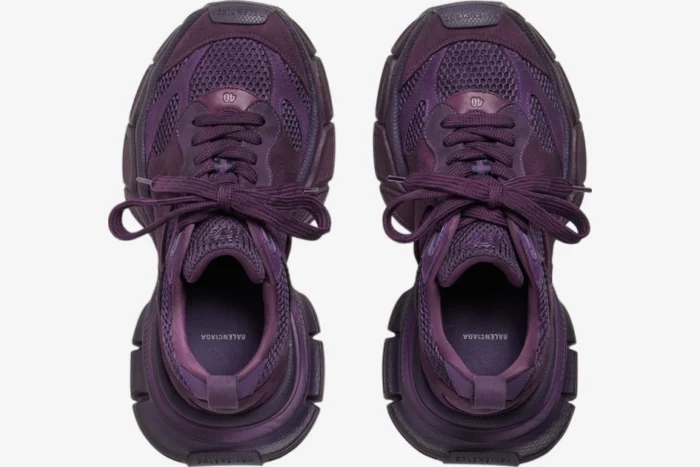 Balenciaga 3XL Sneaker Purple Black Distressed Edition - Image 6