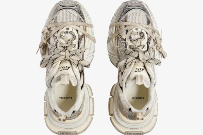 Balenciaga 3XL Sneaker Beige / White Distressed - Image 6